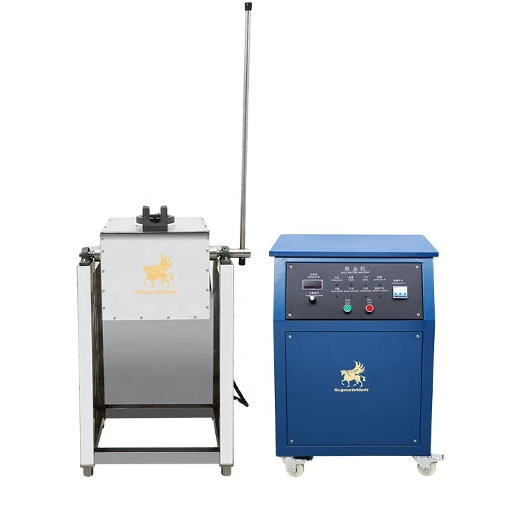 Superbmelt Tilting Electric Stove 5kg 10kg 20kg Induction Gold Metal Furnace Melting