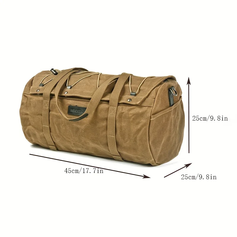 Large-capacity travel bag, portable waterproof duffel bag, outdoor sports mountaineering bag, men's carry bag, checked backpack