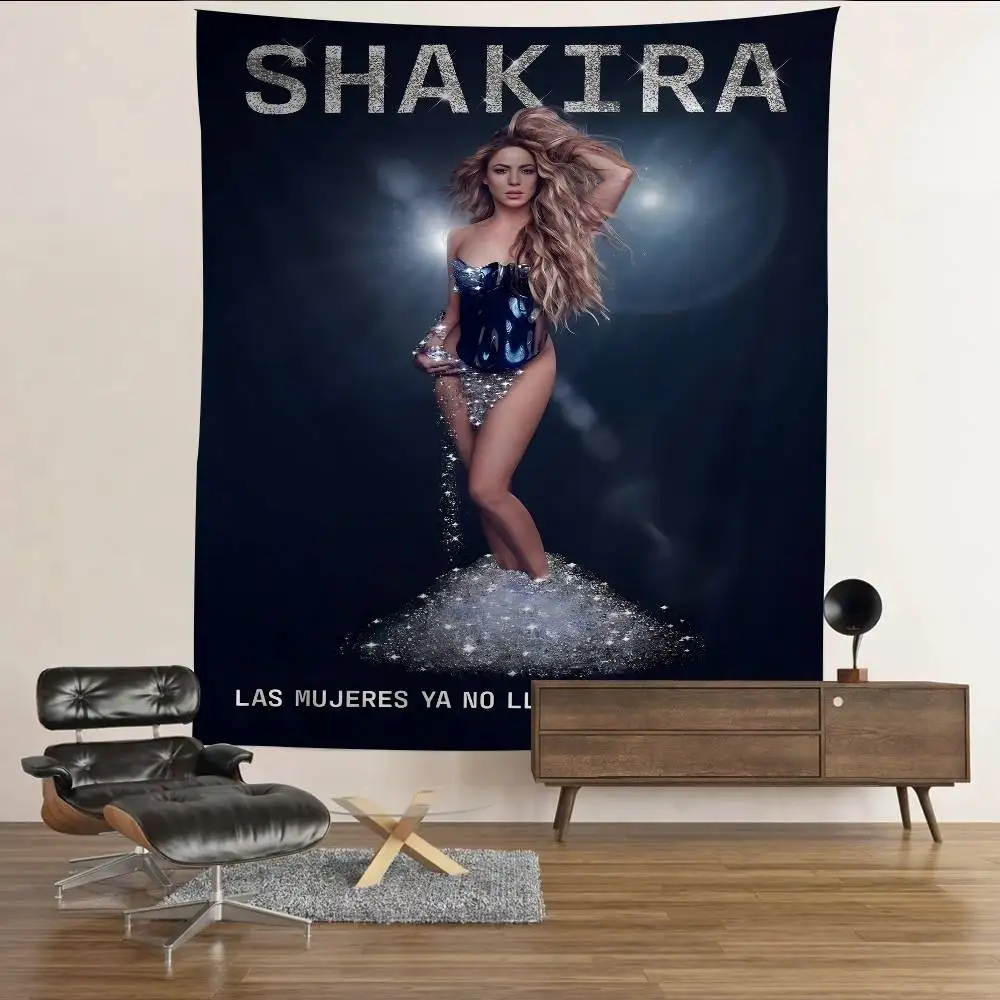 

Pop Culture Graphics Shakira Cartoon Tapestry Bohemian Wall Tapestries Mandala Home Decor