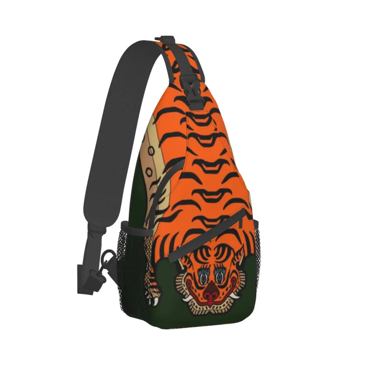 TIBETAN TIGER RUG Sling Backpack Sling Bag Hiking Travel Chest Bag Daypack Men Fashion Crossbody Backpack Shoulder Bag Pouch