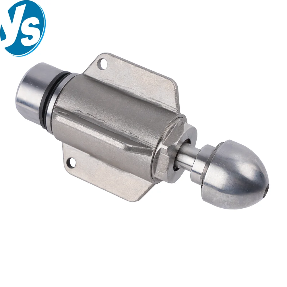 Ultra High Pressure Self-Rotating Pipe Cleaning Nozzle, SS Sewer Jetter Head for Industrial Drain Unclogging and Descaling