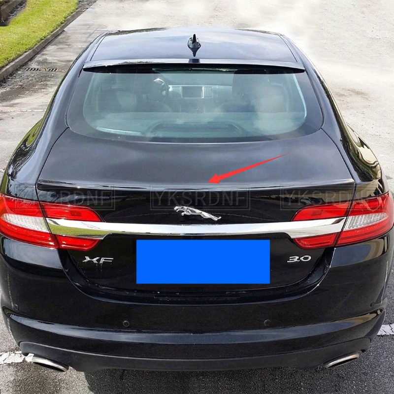 Car Styling High Quality PU Material Unpainted Color Rear Roof Wing Lip Trunk Spoiler Wing For Jaguar XF 2012 2013 2014 2015