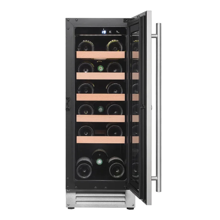 Single Zone Built-in Wine Cooler 35 Bottles Wine Refrigerator