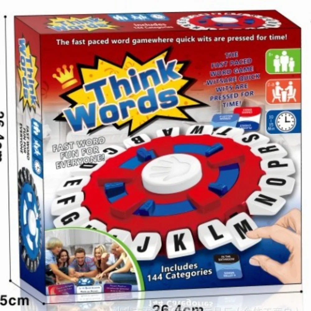 Educational Board Toys For Kids Toy Crazy Letter Game Board ABS Material Board Game Interactive Game Turntable Children's Puzzle
