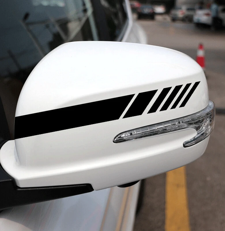 Adesivos para Carro, Faixa Lateral para Espelho Retrovisor, Decalques para Carroceria de Toyota Avensis, C-HR, RAV4, Kia Rio, Honda Civic, Hyundai Tucson