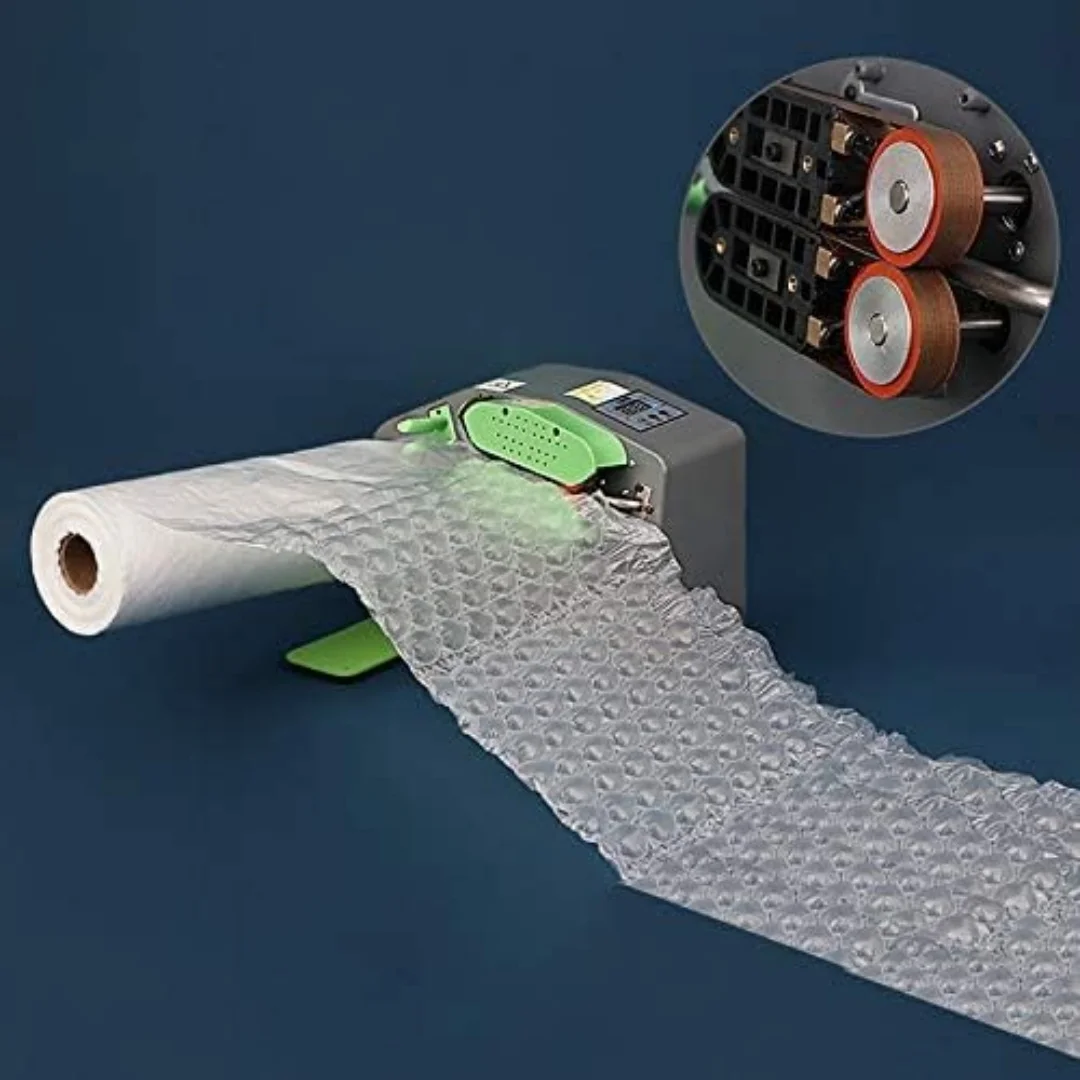 آلة وسادة هوائية آلة وسادة هوائية محمولة آلة تغليف قابلة للنفخ بعرض مختلف