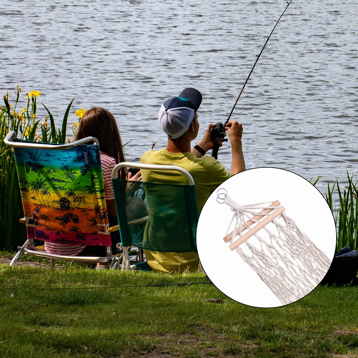 

Cotton Rope Hammock Hanging Swing Chair Balcony Sensory Furniture Camping Double Outdoor Leisure