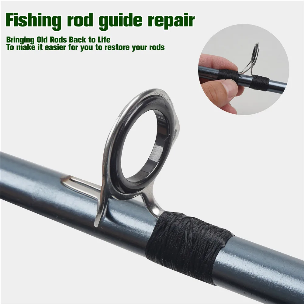 1800M 150D Nylon line for Fishing Rod Guides Rod Nylon Wrapping Thread for Spinning Rod Guides Fishing Rod Repair Kit