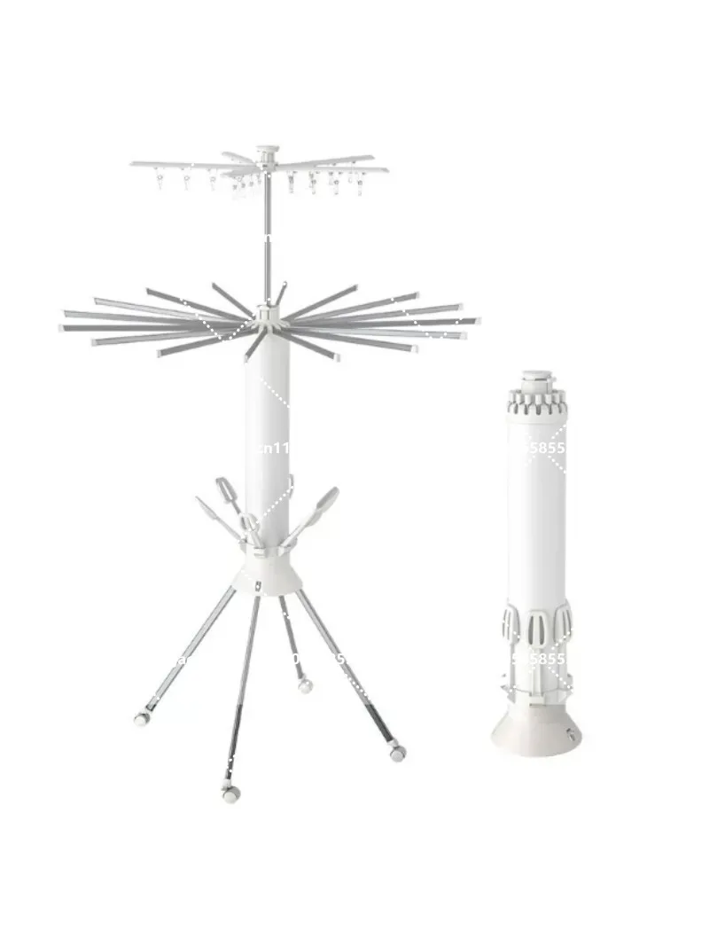 Invisible Retractable Drying Rack, Folding Clothesline for Balcony, No Drill Installation, Removable Space Saving Laundry Rack
