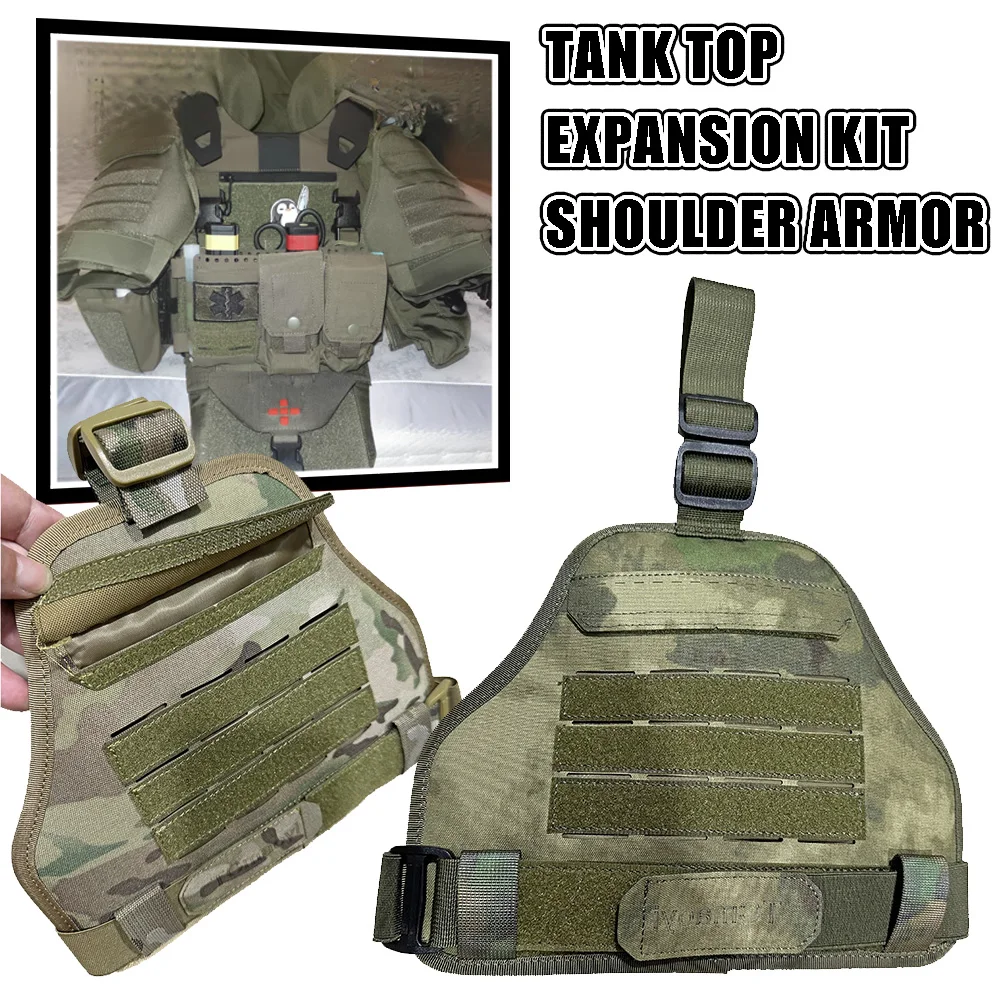 

Tactical Tank Top Expansion Kit Shoulder Armor Outdoor Sport Universal Gear UTOC Tactical Vest Expansion Kit for Airsoft Hunting