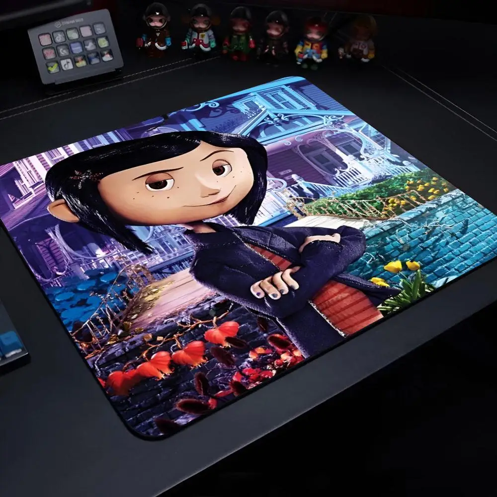 Anime C-Coraline-the Secret Door MINISO Mouse Pad Anime Game Mouse Pad High Quality Small Desk Pad Rubber Laptop Desk Pad