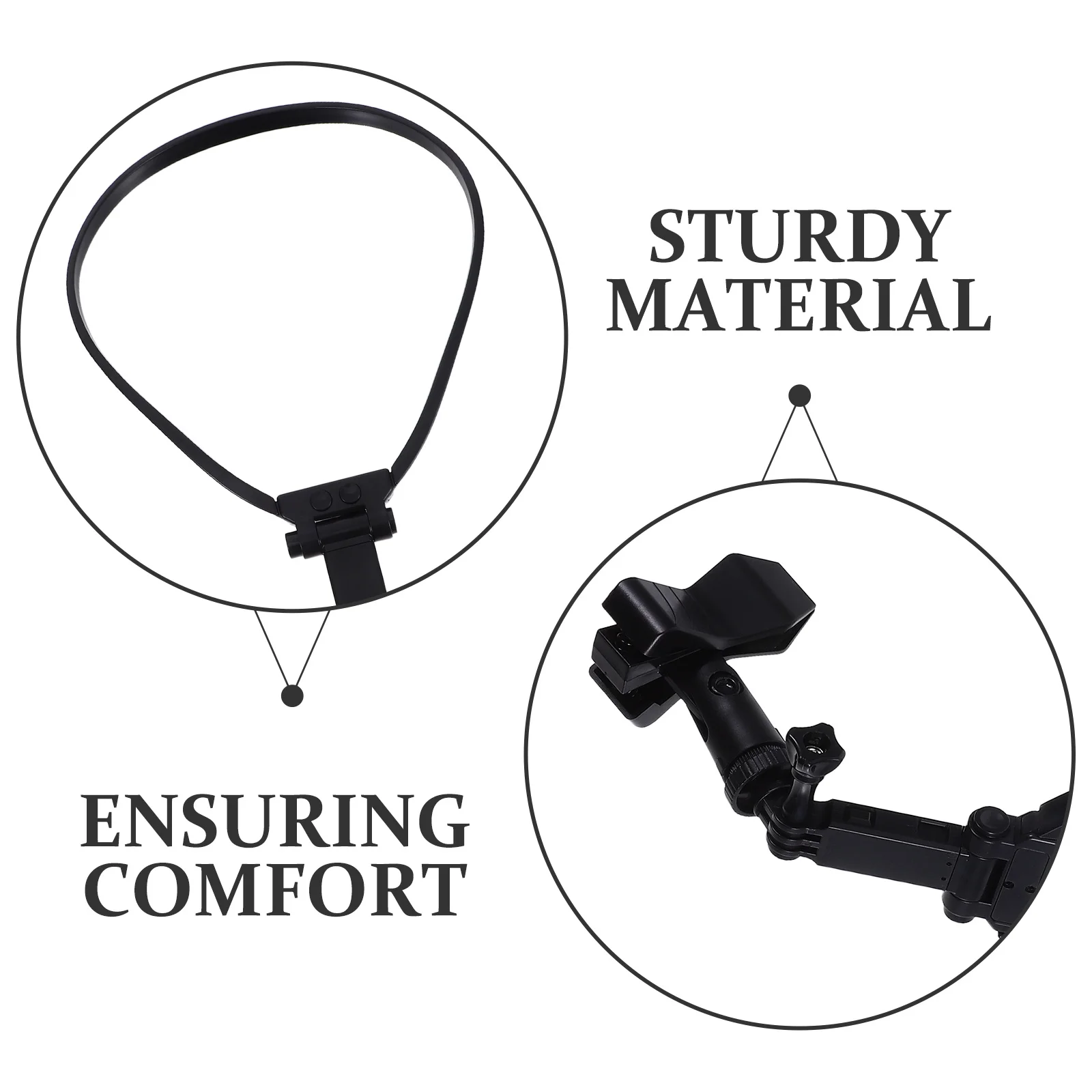 

5pcs 5 Count Mic Performance Neck Rack Adjustable Microphone Holder Hanger Convenient