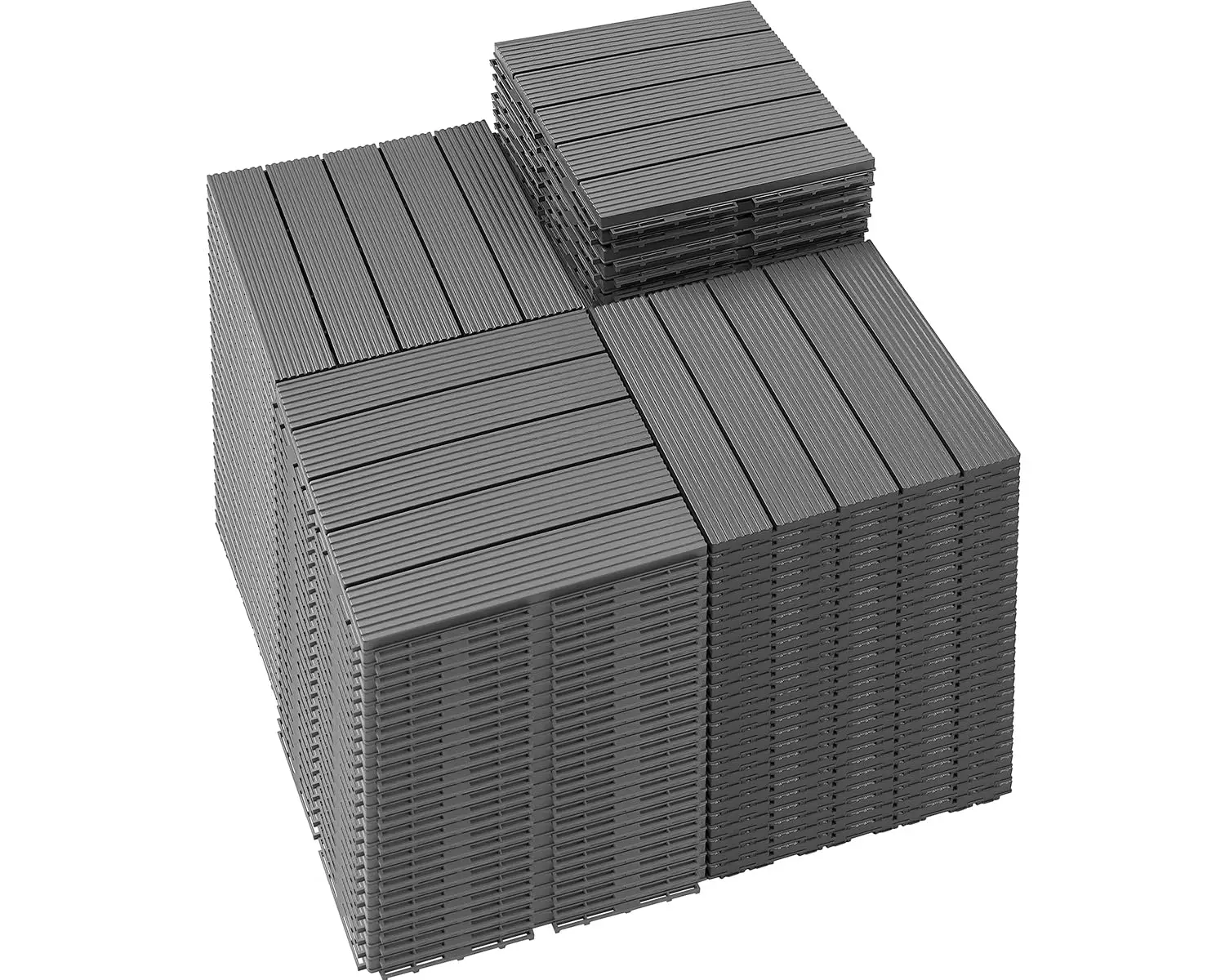 108 PCS Plastic Interlocking Patio Deck Tiles Outdoor All Weather, Customized