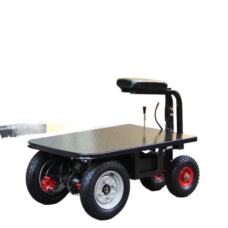 

Construction site electric flatbed truck