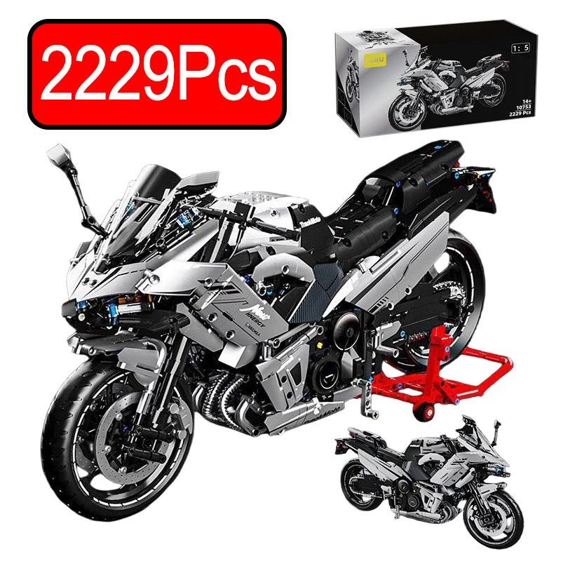 

2229 Pcs City Technical Motorcycle Moto Car Model Building Blocks Racing Motobike Vehicles Bricks DIY Toys for Children Gifts