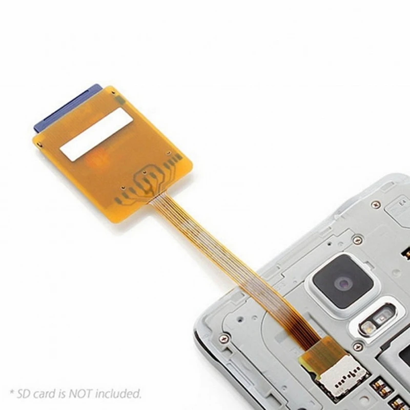 A48R-For Micro-SD TF Memory Card Kit Male To SD Female Extension Soft Flat FPC Cable Extender 10Cm