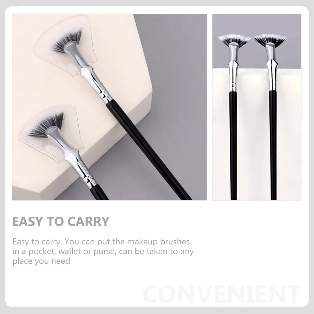 2 قطعة فرشاة لاش مروحة مطوية منحني الحاجب ماكياج قضيب المحمولة السفر استخدام أداة رمش سفلية ماكياج الملحقات