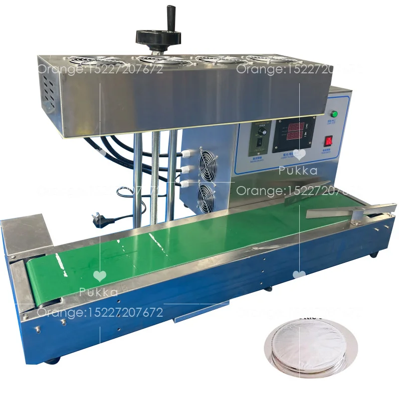 LX6000 Continuous Electromagnetic Heat Sealer Induction Plastic Foil Sealing Machine