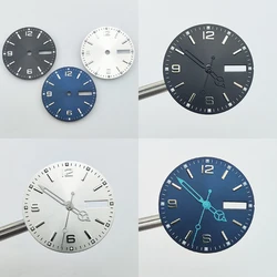 Watch Dial 28.5mm nh36 Dial Green Luminous Watch Face Watch Parts Fit NH36 Movement