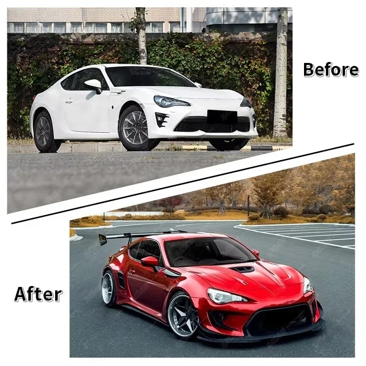 FRP 86 Robot Style Body Kit for 86 Modification Front Bumper Spoiler Hood Car Accessories Bodykit