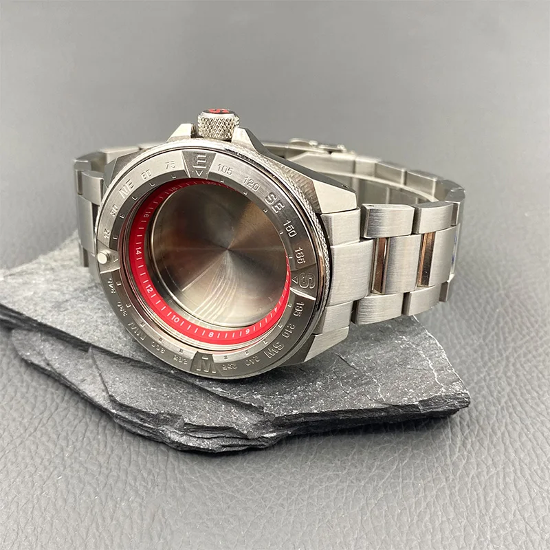 SRPF Samurai Watch Case 28.5mm Dial Crown at 3.0 Fits NH34 NH35 4R Automatic Movement Watch Case and 22mm Bracelet Sets Cuastom