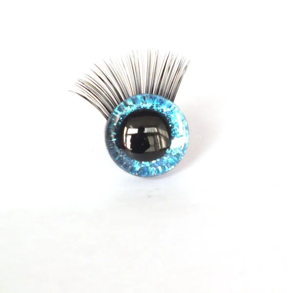 20sets 12/14/16/18/20/25/30mm Safety eyes with eyelashes-flashing eyes Plastic safety eyes