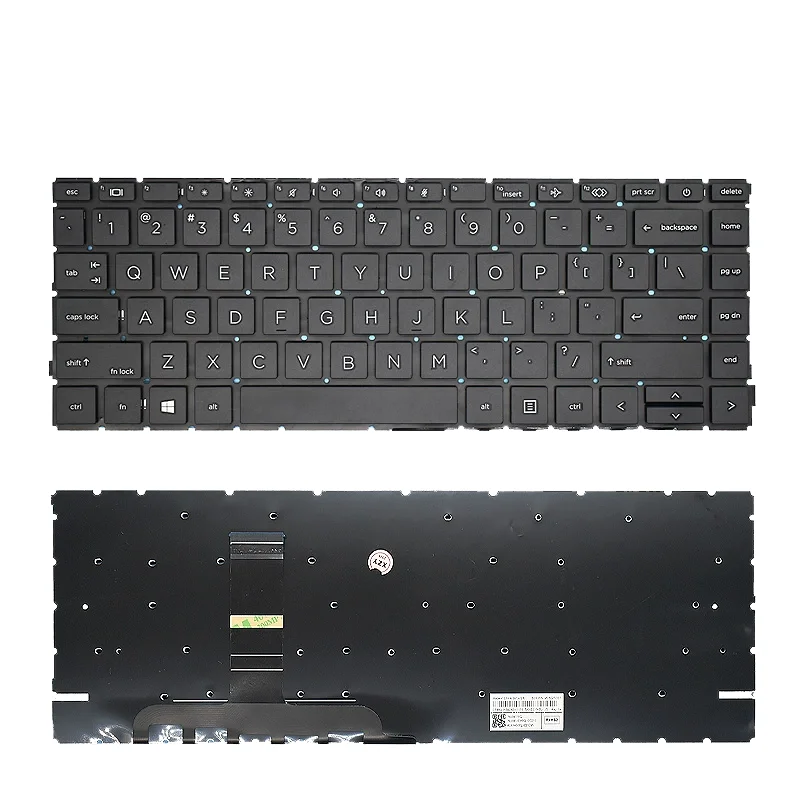 لوحة مفاتيح تخطيط أمريكي لجهاز HP ProBook 440 G8 440 14 بوصة G9 14 بوصة G10 لون أسود