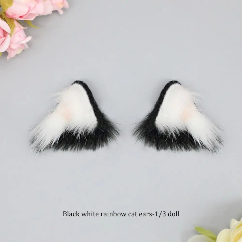 New Cute Cat Eear Headband Cosplay Dress Up Lovely Animal Ear Headband Plush Fur Headwear for 1/3 1/4 BJD Doll