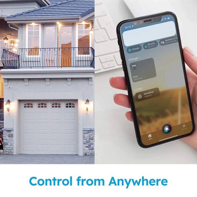 Wifi Garage Door Switch Opener Smart Gate Door Controller Smart Life Remote Via Siri Carplay Alexa Home EU-Plug