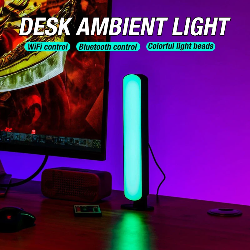 Lampada per atmosfera domestica a LED con sorgenti luminose multiple Design della luce respiratoria Connettività per computer USB