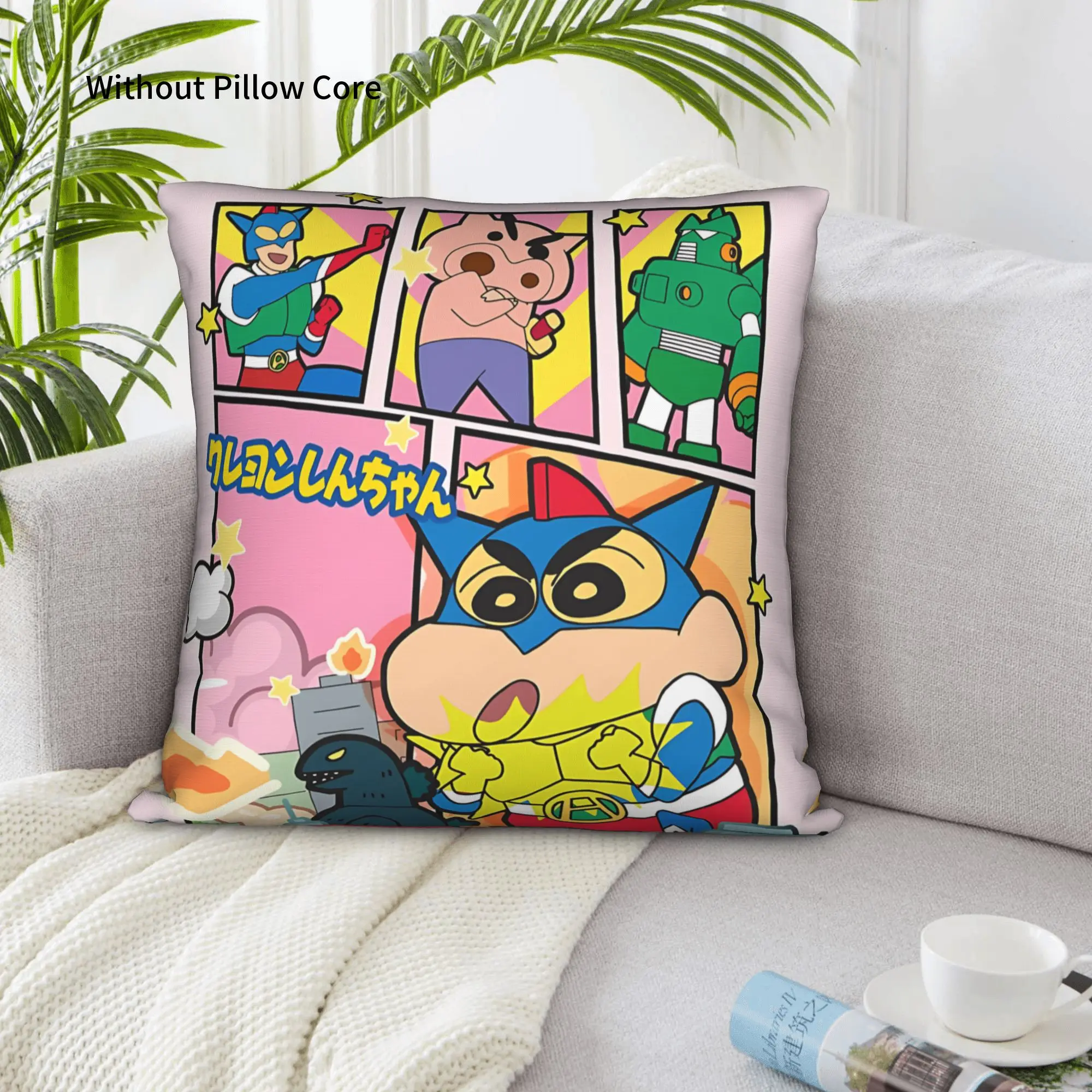 1PC Crayon S Shin chan Pillow Case Home Decor Items Double-Sided Printing  Sofa Cushion Bedroom Bedside Pillow