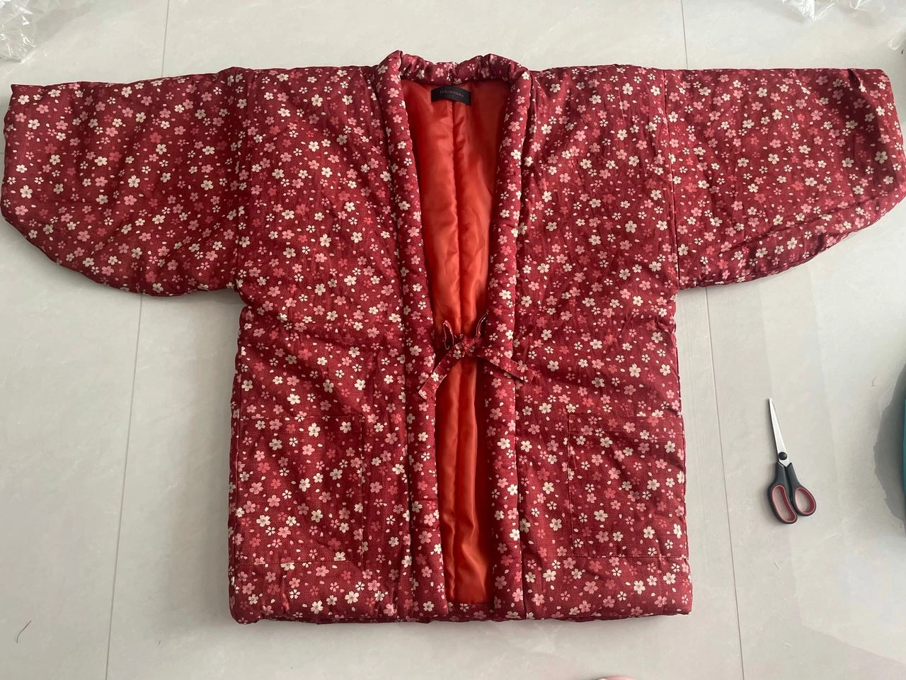 Japanese Winter Hanten Jackets for Women Japanese Kimono Lounger Homewear Pajamas Quilted Haori Cotton Padded Coat Asian Clothes