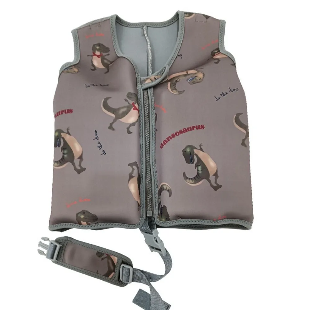 

Not Falling Off Child Buoyancy Vest Adjustable Anti Rollover Baby Swimming Jackets Stable Cartoon Inflation-Free Swimming Vest