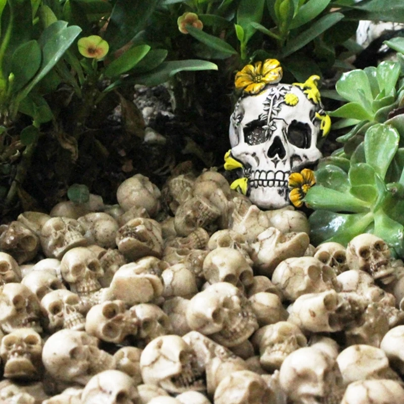 40pcs Small Collection Mini Skull Models for Home Decor and DIY Project