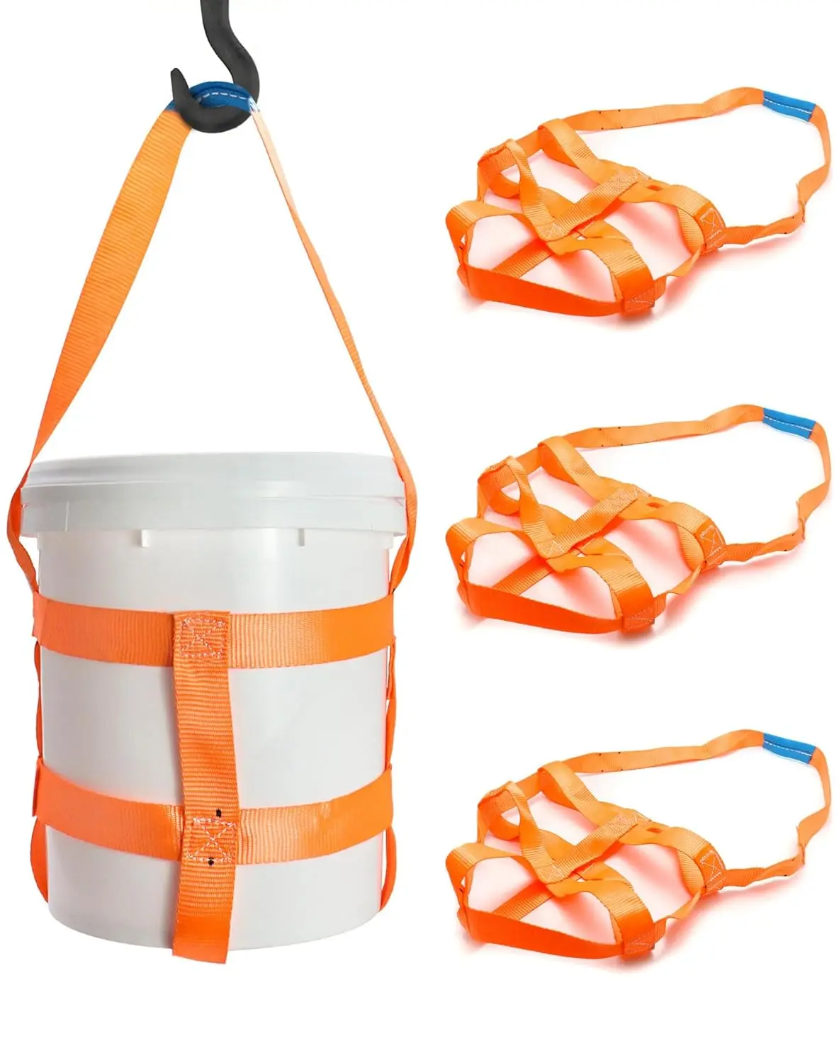 

Durable Bucket Sling with Belly Bands for 5 Gallon Bucket, 200lbs Capacity, 4-Pack - Heavy-Duty Utility Tool