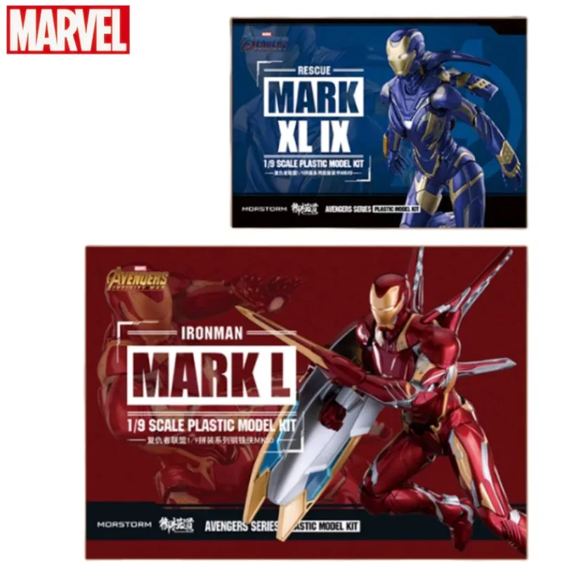 Marvel E-Model Iron Man Mk85 Mk50 Mk46 Mk47 Spider-Man 1:9 Ratio Figure Deluxe Edition Model Garage Kit Collection Ornaments