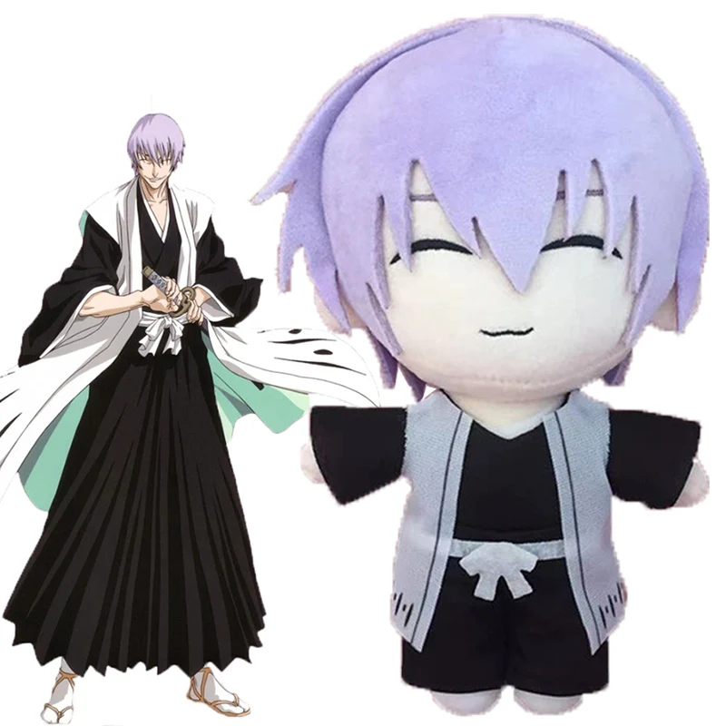 

Anime BLEACH Plush Toys Cartoon Stuffed Dolls Ichimaru Gin Plushie Figures Sofa Bed Decoration Pillow Christmas Birthday Gifts