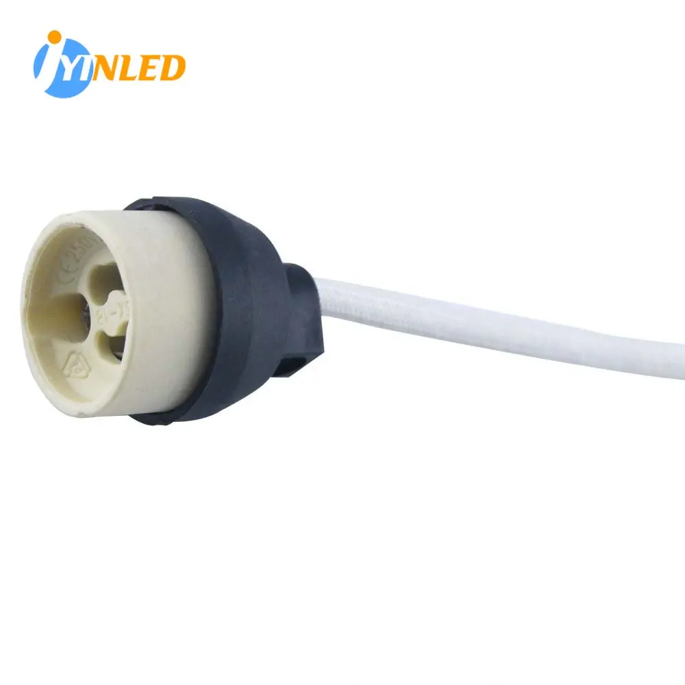 Hot Sale LED Strip Connector GU10 Socket For Halogen Ceramic Light Bulb Lamps Holder Base Wire Connector Lamp Holder