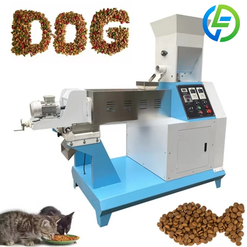Customize China Famous Pet Factory Animal Dog Cat Catfish Shrimp Tilapia Feed Pellet Extruder Floating Fish Food Machine