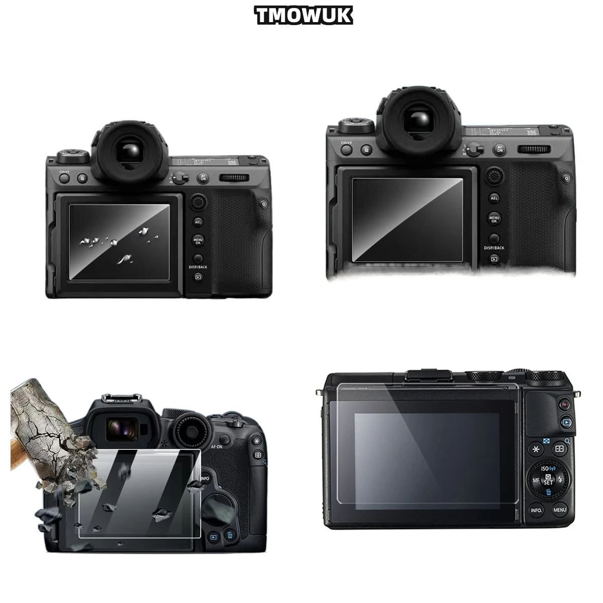 

For Fujifilm X-A7 XT2 Tempered Glass Screen Protector HD Clear 9H Hardness Anti-Scratch Cam Film