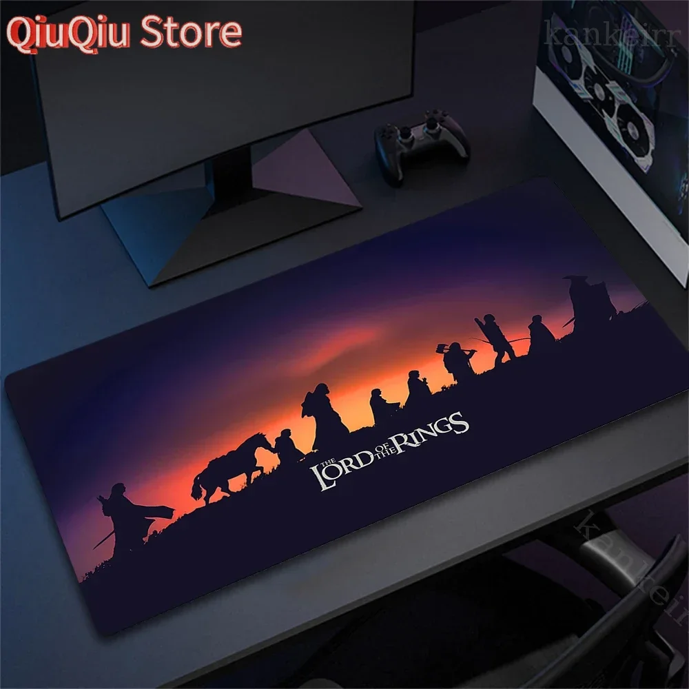 

Middle Earth Mouse Pad L-Lords of Rings Computer Desk Mat Gamer Keyboard Mat Stitched Edge Mousepad Cabinet Pc Table Mouse Mats