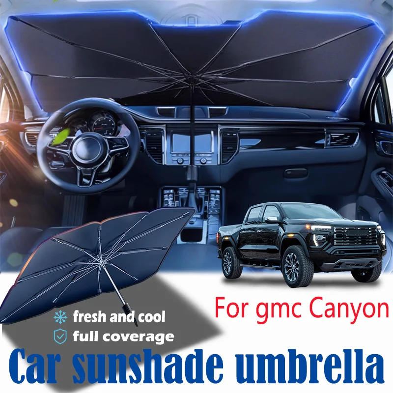 

For gmc Canyon front windshield panel, sun visor, summer accessories, heat insulation, sun shading, and sun protection