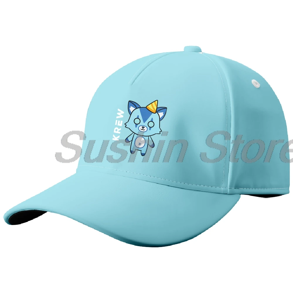 

ItsFunneh Krew District Merch Baseball Caps Women Men Summer Outdoor Sports Hats