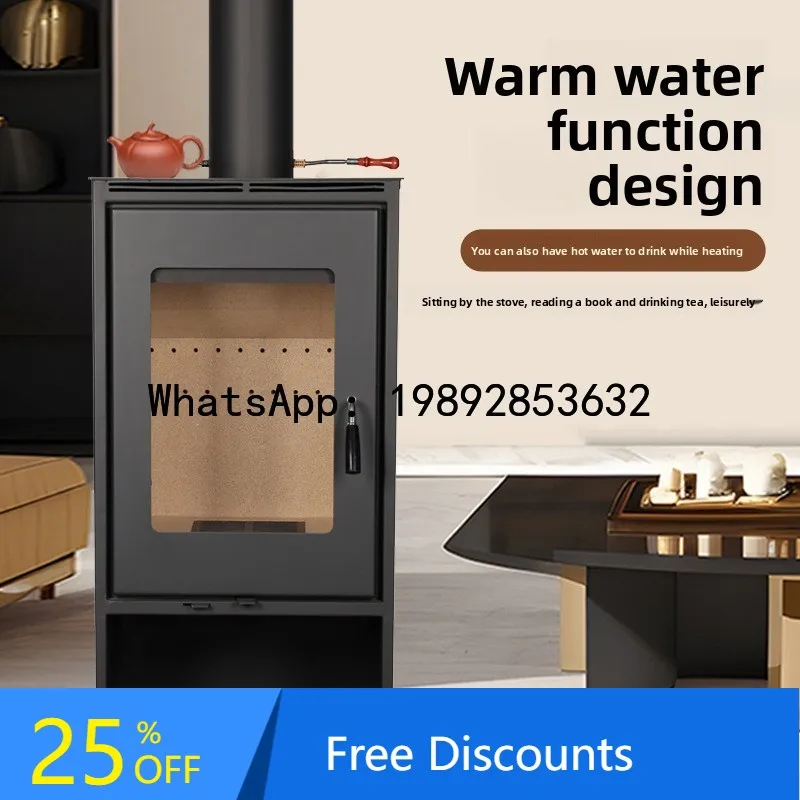 

XX Indoor Multifunctional Fireplace for Home Use, B&B, Villa, Hotel, Vintage Wood-Burning Stove