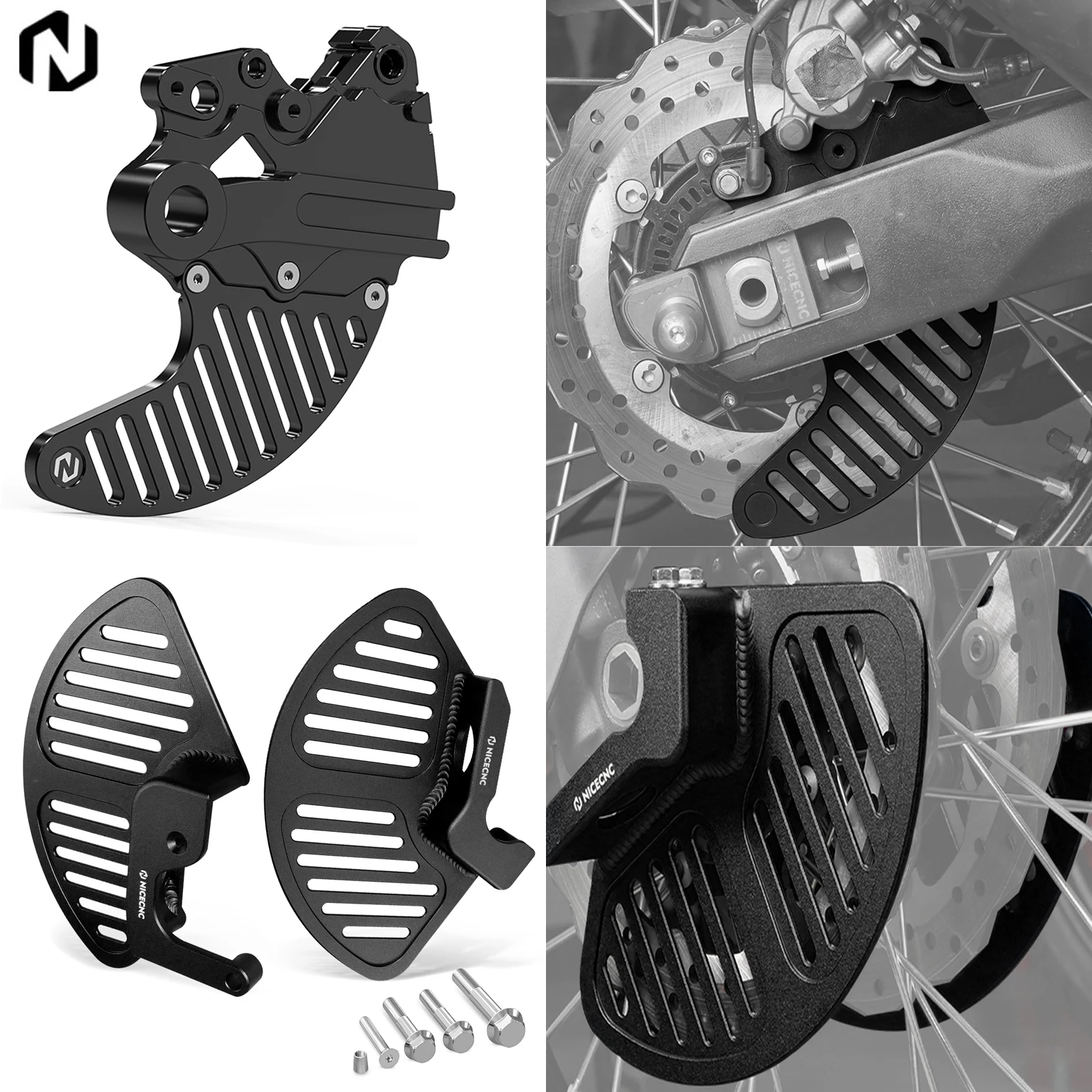 

For Yamaha Tenere 700 2019-2024 NICECNC Front Rear Brake Disc Guard For Yamaha TENERE700 XTZ 700 T700 2024 2023 2022 2021 2020