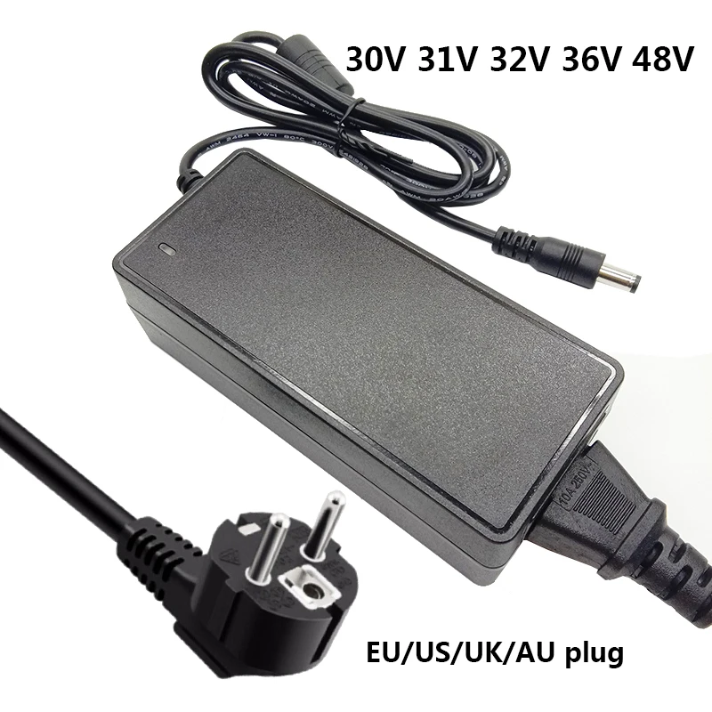 Adattatore CA CC 30V 2A 5A Alimentatore step-down universale 31V 36V 48V 32V Sorgente 36 Volt Adattatore di alimentazione Spina UK AU US Cavo UE