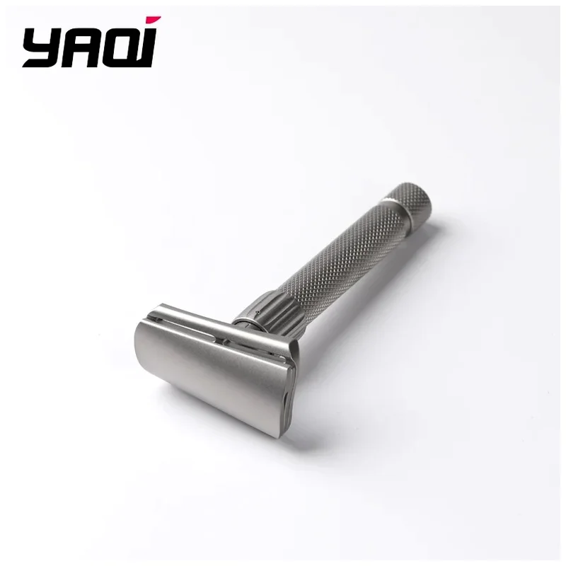 Yaqi Matte Torqx Stainless Steel Safety Razor Slant Adjustable Beard Shaver Classic Shaving Tool for Precision Grooming 2026