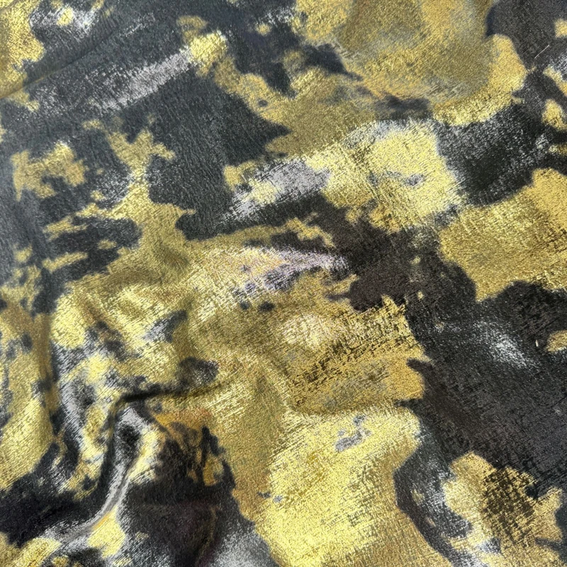 

Soft Bronzing Satin Velvet Fabric Thin By Yards for Stage Clothes Shirt Hanfu Head Scarf Diy Sewing Decoration Background Cloth