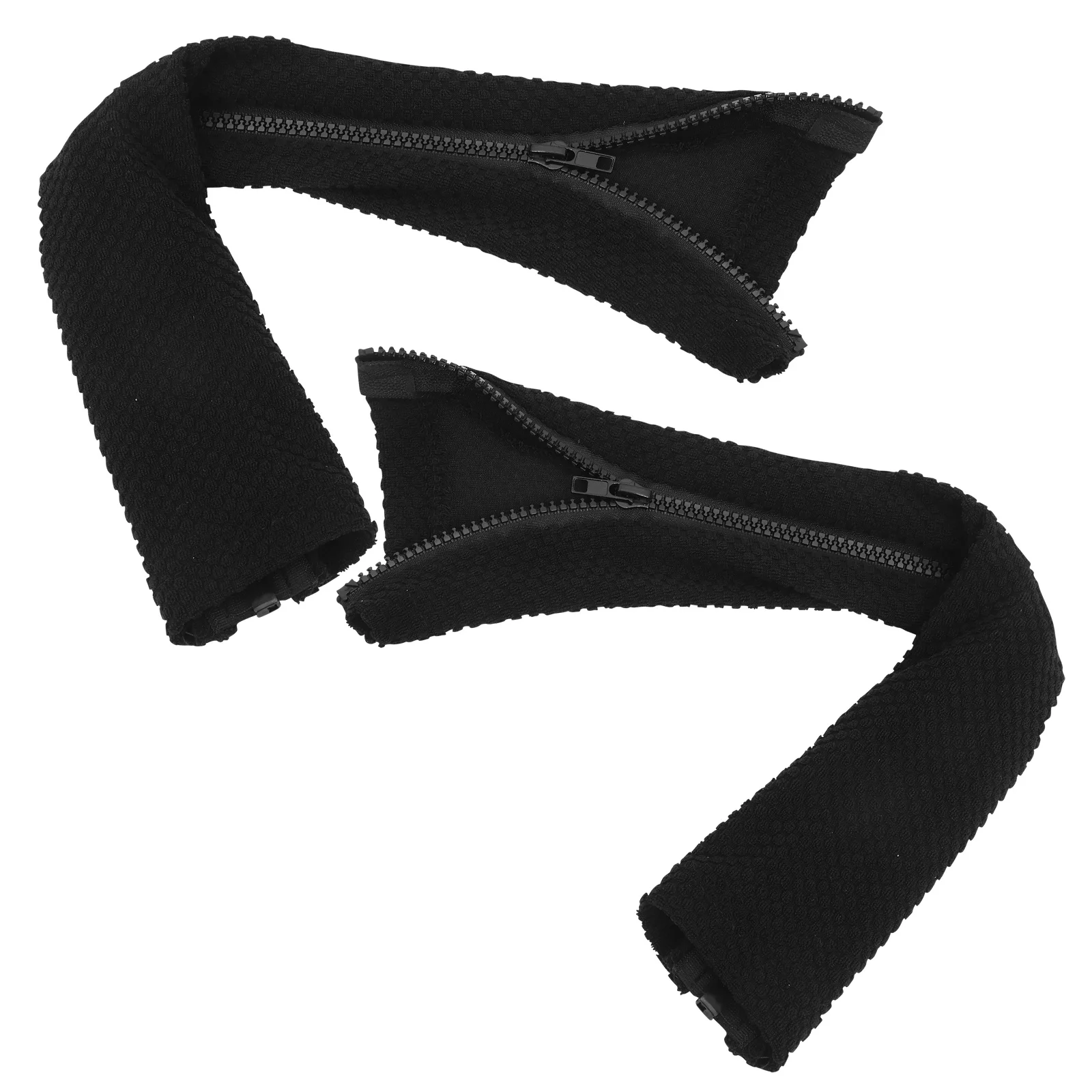 

2Pairs Office Chair Arm Covers Protector Stretchable Polyester Fit Most Chair Arms Washable Convenient Zipper Modern Look