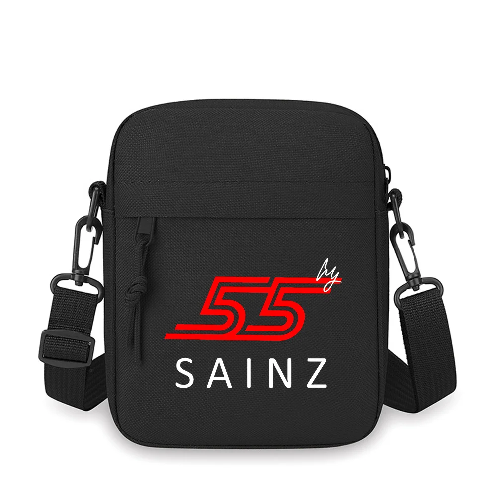 Red number design and white name Men Crossbody Bag Single Shoulder Women Cartoon Anime Film Printing Design Unisex
